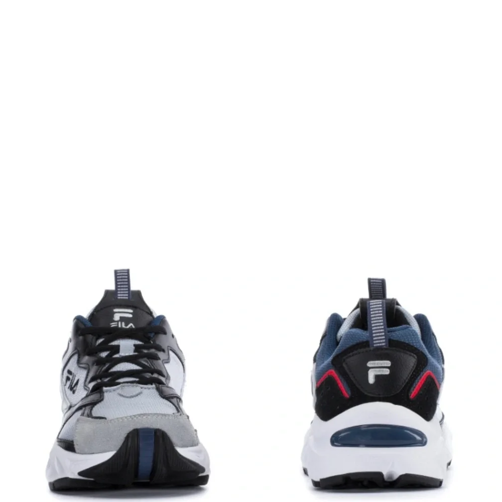 Fila Athletic Shoes Recollector Grey Black Blue # 1421777 Mens Size 9